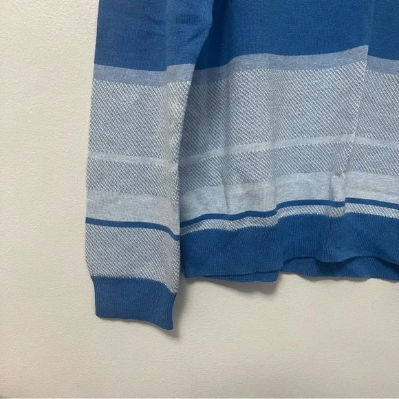 Calvin Klein Mens V-Neck Blue Long Sleeves Sweater- Size XL - New With Tag - Picture 4 of 10